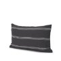 71095 - Jayme 14x26 Gray/White Striped Cotton Lumbar Pillow Cover