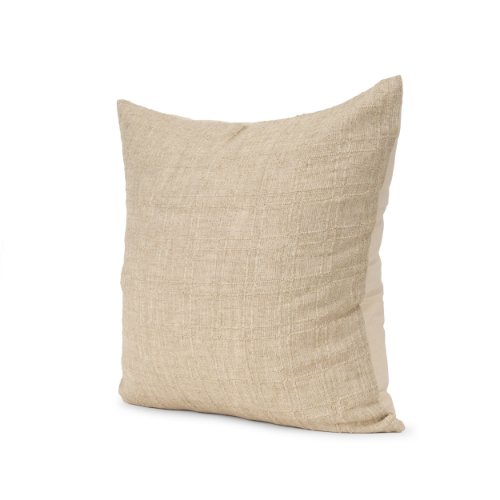71099 - Jeren 22x22 Beige Cotton Linen Square Pillow Cover