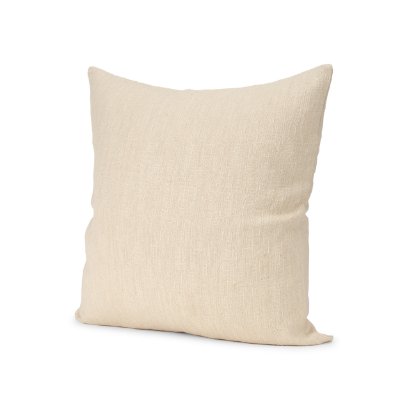 71100 - Jenner 22x22 Cream Cotton Linen Blend Square Pillow Cover