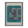 15665 - Chasing Numbers II by Zap Studio a Framed Art Print Matted under Glass
