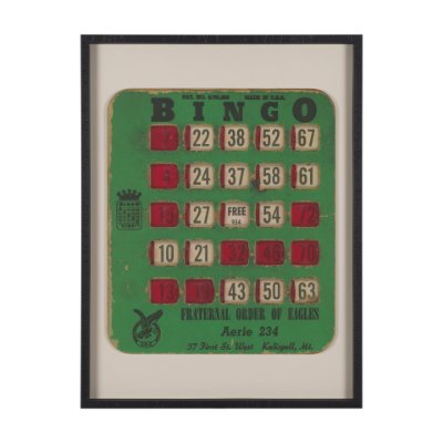 15666 - Chasing Numbers III by Zap Studio a Framed Art Print Matted under Glass