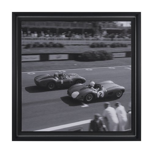 15681 - Race Day - Qualifying by Ben Wood a Hand Embellished Framed Photo Art Print Matted under Glass