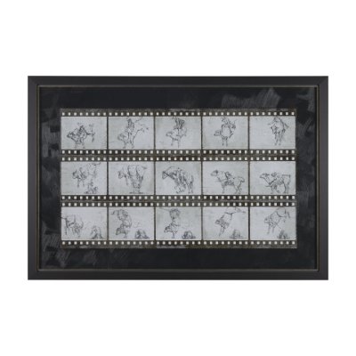 15682 - Eight Seconds by Mercana Studio a Hand Embellished Framed Art Print Matted under Glass