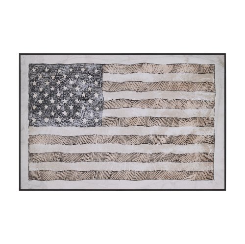 15688 - USA Flag by Mercana Studio a Hand Embellished Framed Art Print