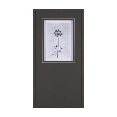 15712 - Wonderful Wildflowers XVI Neutral by Deborah Revell a Hand Embellished Framed Art Print Matted under