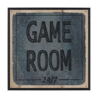 15726 - Game Room SQ by Mercana Studio a Hand Embellished Framed Art Print