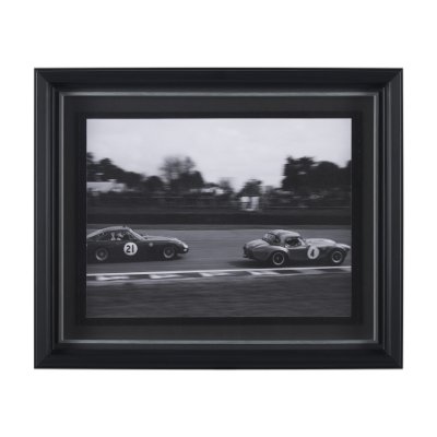 15728 - Hot on the Tail by Ben Wood a Hand Embellished Framed Photo Art Print Matted under Glass
