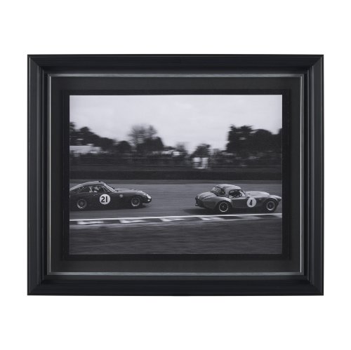 15728 - Hot on the Tail by Ben Wood a Hand Embellished Framed Photo Art Print Matted under Glass