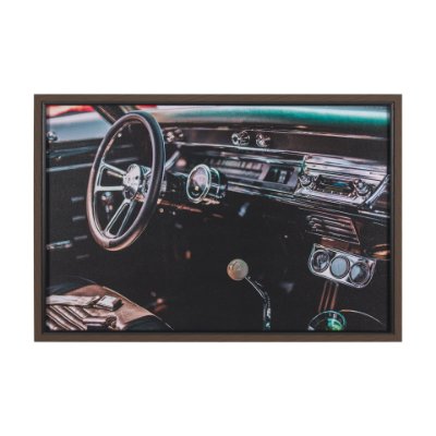 15737 - Car Interior by Tim Mossholder a Hand Embellished Framed Photo Art Print