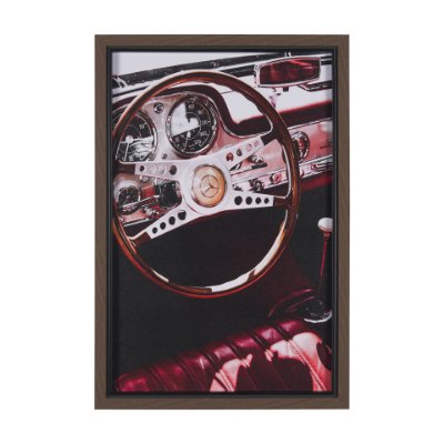 15738 - Vintage Car by Magda Izzard a Hand Embellished Framed Photo Art Print