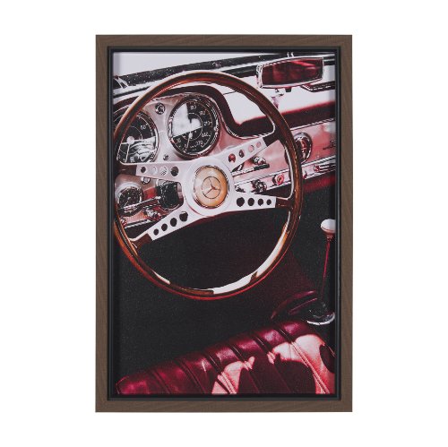 15738 - Vintage Car by Magda Izzard a Hand Embellished Framed Photo Art Print