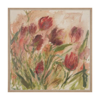 102648-FL - Springs Ritual by Mercana Studio a Hand Embellished Textured Framed Canvas
