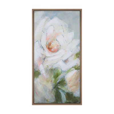 102651-FL - Aromatic Rose by Mercana Studio a Hand Embellished Textured Framed Canvas