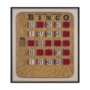 102663-FL - Chasing Numbers III Bingo Card by Mercana Studio a Hand Embellished Textured Framed Canvas
