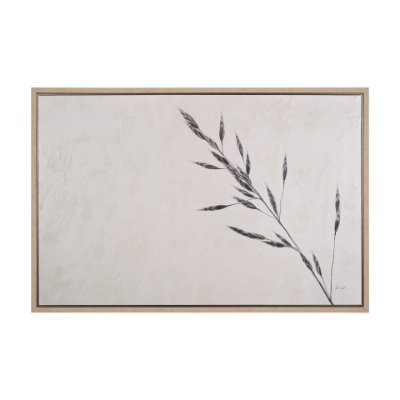 102666-FL - Wheat Grass III by Mercana Studio a Hand Embellished Textured Framed Canvas