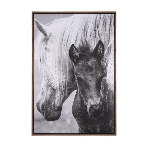 102667-FL - The Foal by Mercana Studio a Hand Embellished Textured Framed Canvas