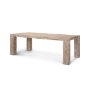 71071-AB - McArthur 84" Whitewash Reclaimed Wood Dining Table