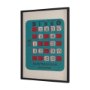 15665 - Chasing Numbers II by Zap Studio a Framed Art Print Matted under Glass