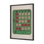 15666 - Chasing Numbers III by Zap Studio a Framed Art Print Matted under Glass