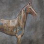 15679 - Mosaic Horse II by Mercana Studio a Hand Embellished Framed Art Print Matted under Glass
