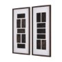 15743 - Grouped Bricks (Set of 2) by Studio M a handmade Original Framed Artwork under Glass