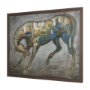 102652-FL - Mosaic Horse I by Mercana Studio a Hand Embellished Textured Framed Canvas