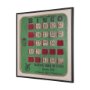 102661-FL - Chasing Numbers I Bingo Card by Mercana Studio a Hand Embellished Textured Framed Canvas