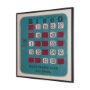 102662-FL - Chasing Numbers II Bingo Card by Mercana Studio a Hand Embellished Textured Framed Canvas