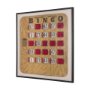 102663-FL - Chasing Numbers III Bingo Card by Mercana Studio a Hand Embellished Textured Framed Canvas