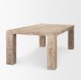 71071-AB - McArthur 84" Whitewash Reclaimed Wood Dining Table