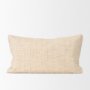 71085 - Jacory 14x26 Cream Checker Textured Lumbar Pillow Cover