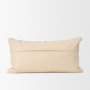 71087 - Jaela 14x26 Beige and Black Striped Lumbar Pillow Cover w/Filler