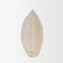 71097 - Jaxon 22x22 Beige/Black Striped Cotton-Linen Square Pillow Cover