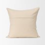 71097 - Jaxon 22x22 Beige/Black Striped Cotton-Linen Square Pillow Cover