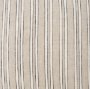 71097 - Jaxon 22x22 Beige/Black Striped Cotton-Linen Square Pillow Cover