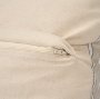 71097 - Jaxon 22x22 Beige/Black Striped Cotton-Linen Square Pillow Cover