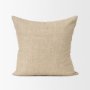 71099 - Jeren 22x22 Beige Cotton Linen Square Pillow Cover