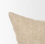 71099 - Jeren 22x22 Beige Cotton Linen Square Pillow Cover