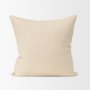 71100 - Jenner 22x22 Cream Cotton Linen Blend Square Pillow Cover