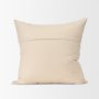 71100 - Jenner 22x22 Cream Cotton Linen Blend Square Pillow Cover
