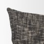 71091 - Jalia 14x26 Cream/Black Cotton Decorative Lumbar Pillow Cover