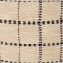 71087 - Jaela 14x26 Beige and Black Striped Lumbar Pillow Cover w/Filler