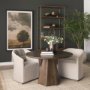 71104-AB - Jovani 48" Solid Dark Brown Mango Wood Round Dining Table