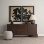 15663 - Ficus Silhouette II by Mercana Studio a Hand Embellished Framed Art Print Matted under Glass