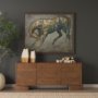 71032 - Mala Beige Paper Mache Cube Garland