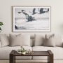 15713 - Pelican Beach by Nathan Larson a Hand Embellished Framed Photo Art Print Matted under Glass