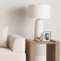 69789 - Javier 18.0L x 18.0W x 30.75H Light Base W/Cream Shade Table Lamp