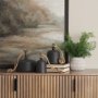 70654 - Quincy Large Matte Black Metal Decorative Bell Object