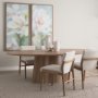 71108-AB - Jovani 94" Solid Light Brown Mango Wood Oval Dining Table
