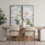 71108-AB - Jovani 94" Solid Light Brown Mango Wood Oval Dining Table